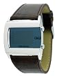 Q&Q #M101J331Y Men's Retro Leather Band LED Watch