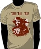 Classic Movies - THE GOOD THE BAD AND THE UGLY T-shirt - Khaki
