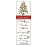 Holiday Egg Nog Recipe Towel- Ornament Tree
