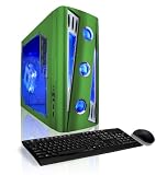 CybertronPC X-Cruiser2 CINN21204G, Green, Intel Core 2 Duo E8400 (3.00GHz), 4096MB, 500GB, DVD+-RW Dual Layer Burner Drive, GeForce 9800GT, 400 Watt Power Supply, No O/S, 1 Year Parts & Labor Warranty