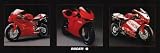Ducati (3 Bikes) Art Poster Print - 12