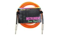 Boston Translucent Orange Guitar Lead:10ft/3m (Straight Jack to Jack) Professional Lead/Cable