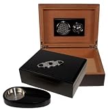Black Finish Humidor-Set V-200