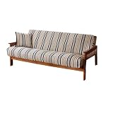 Indigo Stripe Futon Slipcover - Blue/ White