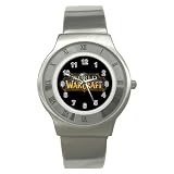 Stainless Steel Watch of World of Warcraft Official Logo (Guild, PC Game, Expansion, Addons, Movie)