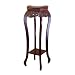 ORE International H-33 Flower Stand with Ceramic Top, Cherry