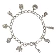 Bob Siemon Pewter Noah's Ark Children's Bracelet