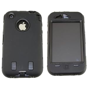 KingCase iPhone 3G & 3GS * Warrior Case * (Black & Black) 8GB, 16GB, 32GB - The ULTIMATE Protector