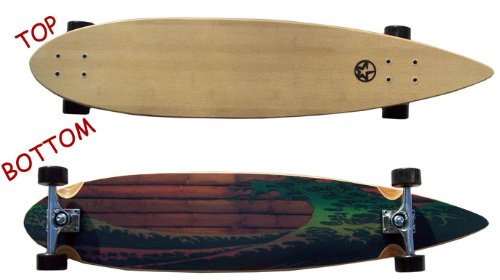 STARLITE Longboard Complete BAMBOO WAVE Assembled 9x43