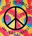 Tie Dye Tapestry ~ What If the World Gave Peace a Chance ~ Approx 40 X 45 Inches