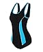 ReliBeauty Womens Solid One Piece Bathing Suit (XXX-Large(US14-16), Black)