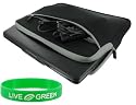 HP Pavilion DV6-1280US 16-Inch Neoprene Laptop Sleeve Slipcase - Dual-Pocket - Black