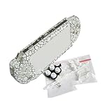 Pattern white FRONT+BACK FACEPLATE&BUTTONS for PSP 2000