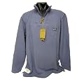WEIRD FISH MENS JUMBO PIQUE 1/4 ZIP TOP BLUE