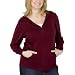 Mossimo® Black Plus Ultrasoft Hoodie Sweater - Burgundy 2 Plus