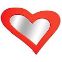 Heart Wall Mirror - Red