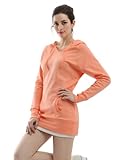Doublju Women Long Hoodie Sweatshirt