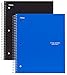 Five Star Spiral Notebooks, 3 Subject, Wide Ruled Paper, 150 Sheets, 10-1/2
