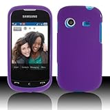 For Verizon Samsung Character R640 Accessory - Rubber Purple Hard Case Proc ....