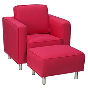 Jennifer Delonge Cotton Ava Chair in Candy Red by Jennifer DeLonge