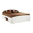 Monterey Platform Bed - White (Double)