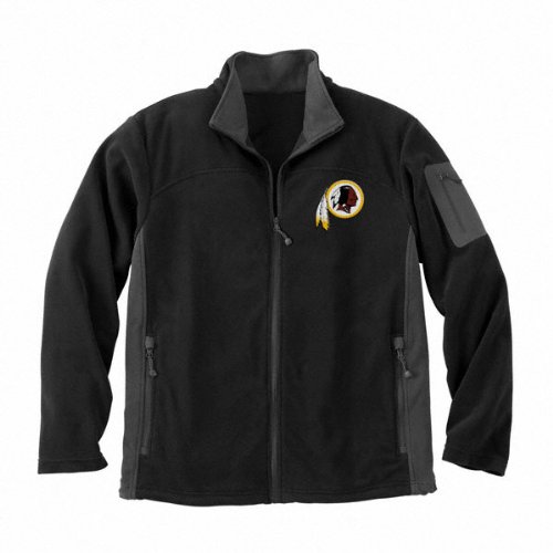 Washington Redskins Black Full Zip Micro Fleece Jacket