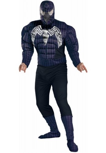 Spiderman 3 Venom Muscle Costume - Adult Costume spiderman 3 venom costume. Spiderman 3 Venom Muscle Costume - Adult Costume