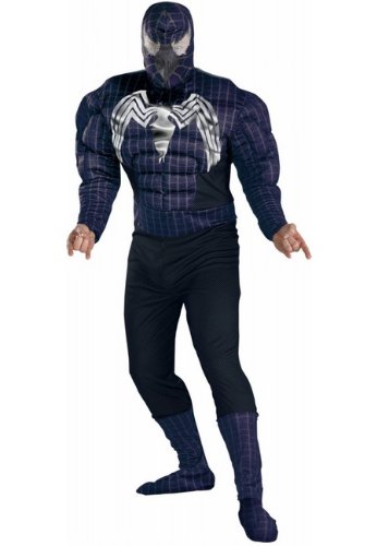 spiderman 3 venom costume. Spiderman 3 Venom Muscle Costume - Adult Costume