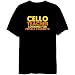 Cello Teacher Looking For Female Students Instruments Mens T-Shirt (Black, Size Large)