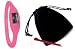 PINK - Neg Ion Wave Silicone Sports Watch (FREE POUCH & TOOL) with comfortable band. Waterproof / water resistant. Ion wristwatch - negative ions Imazine w/ far infrared ray and minus ion emitted from tourmaline and minus ion power.