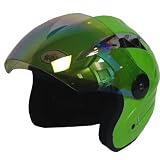 Motorcycle Street Bike Open Face 3/4 Adult Helmet Green