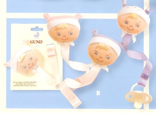 Gund Baby Doll Pacifier Clip