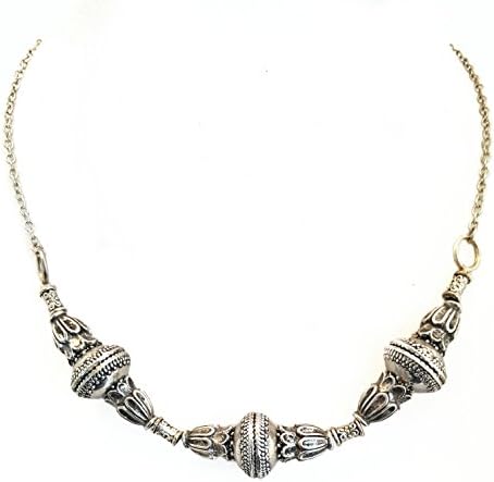 Silver Gypsy Bohemian Statement Necklace