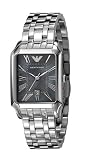 Emporio Armani Ladies Rectangular Case Black Mother Of Pearl Dial Stainless Steel Bracelet  Watch :  emporio armani ladies rectangular case black mother of pearl dial stainless steel bracelet watch