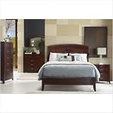 Brighton 4-Piece Low Profile Wood Sleigh Bedroom Set in Cinnamon Size: Full Review