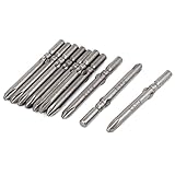 uxcell　フィリップスドライバービット　磁気　PH2　5mmラウンドシャンク　10本入り