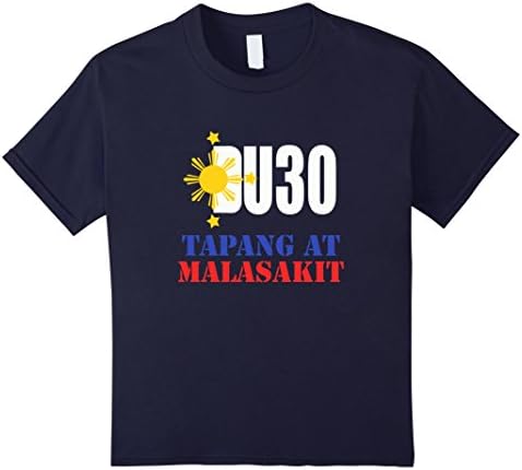 Kids Duterte t shirts, Duterte For President Philippines DU30 10 Navy