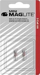 MagLite LM2A001 Replacement Lamp for AA Mini Flashlight, 2-Pack