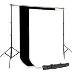 PBL NEW PHOTOGRAPHY STUDIO VIDEO BLACK WHITE MUSLIN BACKDROP BACKGROUND SUPPORT SYSTEM by PBL