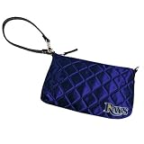 MLB Tampa Bay Rays Royal Blue Quilted Wristlet Purse