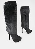 Fur Shaft Platform Boot