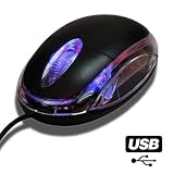 Memwah Optical USB Mouse with Scroll Wheel. Ideal for Desktop / Laptops / Netbooks : Small and Travel Sized with LED Lights PC Windows / Mac / Linuxby Memwah