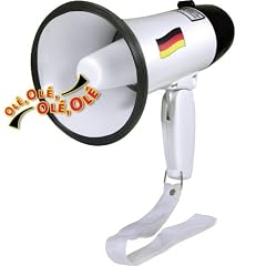 Deutschland Fussball Fan Megaphon mit abspielbarer Ol�-Ol� Fan-Hymne Volks-Megafon - Sparpreis