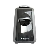 X-ACTO SharpX Principal Electric Pencil Sharpener, Black/Silver (1773)