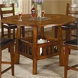 RD DROP LEAF C.HEIGHT& L/SUSAN,F/OAK