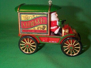 Rooftop Deliveries #3 in the here comes Santa Series 1981 Hallmark Ornament