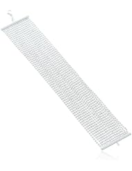 Sterling Silver Diamond Cut Shot-Bead Multi-Strand Bracelet. 7"