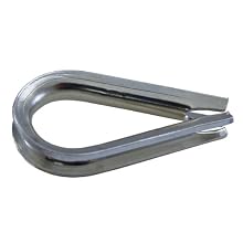 Loos Cableware AN100-3 10 Piece Zinc Plated Thimble for 3/64", 1/16" and 3/32" Diameter Wire Rope