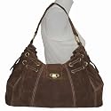 Large Faux Suede Ramona Handbag