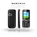 Mustang PHONEM1B-R Handy M31 (2,54 cm (1,8 Zoll) TFT Farbdisplay, Quadband, MicroSD-Slot, Dual SIM Karten, VGA Kamera, Bluetooth, MP3/MP4 Player, FM Radio) schwarz